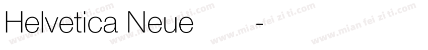 Helvetica Neue中文字体转换